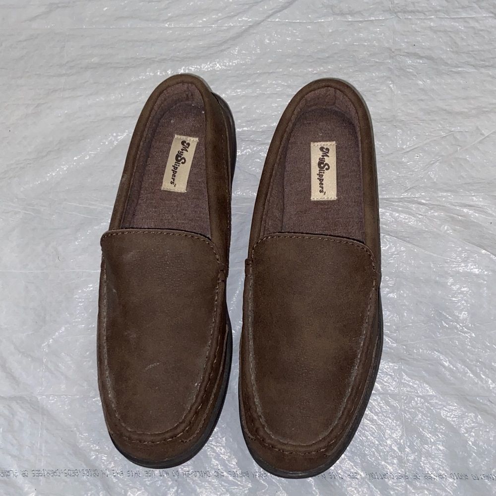 Hush Puppies My Slippers Classic Brown Loafers Size 10